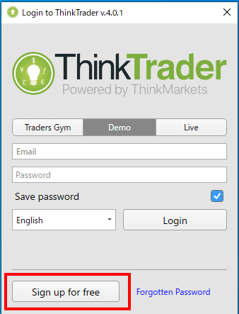 thinktrader登録